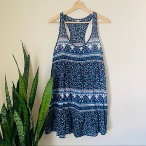 Heritage 1981 floral bohemian mini dress